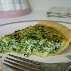 Spinach Quiche with Kid Appeal Recipe