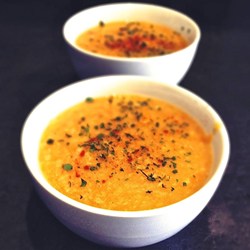 Red Lentil and Yellow Split Pea Soup Made with a Pressure Cooker  Recipe