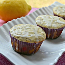 Lemon Poppyseed Muffins with Lemon Glaze Recipe
