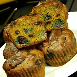 Pumpkin Blueberry Cashew Chocolate Muffins Recipe