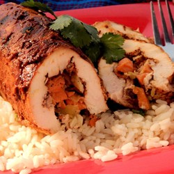 Stuffed Roasted Barbecue Chicken Recipe