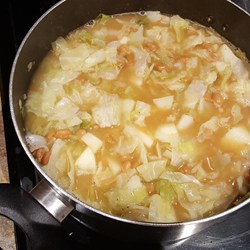 Cabbage, Potato and Baked Bean Soup Recipe