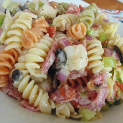 Salami and Kalamata Primavera Salad Recipe