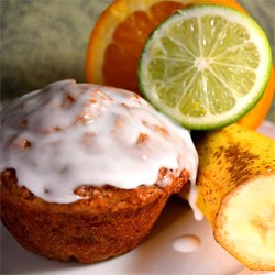 Banana Mango Muffins with Lime Glaze Recipe