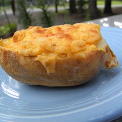 Alfredo and Cheese Stuffed Potatoes Recipe