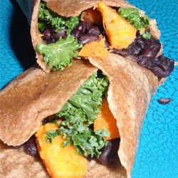 Yam and Kale Wrap Recipe