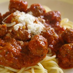 Italian Spaghetti Sauce with Meatballs Recipe