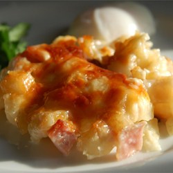 Cheesy Ham and Hash Brown Casserole Recipe