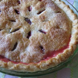 Fresh Rhubarb Pie Recipe