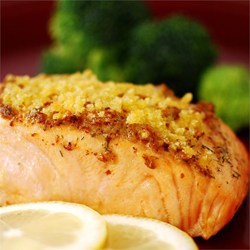 Baked Salmon Fillets Dijon Recipe
