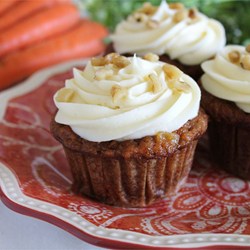 Carrot Cupcakes with White Chocolate Cream Cheese Icing Recipe