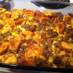Christmas Breakfast Sausage Casserole Recipe