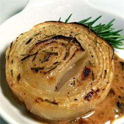 Onions Baked with Rosemary and Cream Recipe