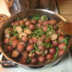 Glazed Peas and Potatoes with Mint Recipe