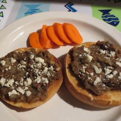 Eggplant with Tomatoes and Mint Bruschetta Recipe