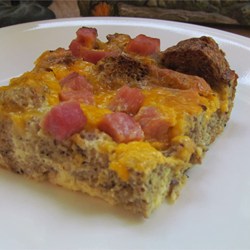 Overnight Ham and Cheese Omelet Recipe