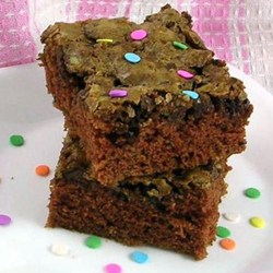 Grandma's Chocolate Zucchini Brownies  Recipe