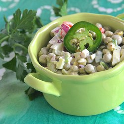 Super Spicy Pea Salad Recipe
