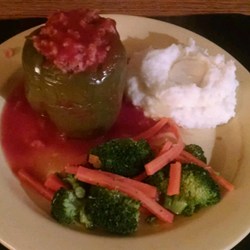 Saucy Stuffed Peppers Recipe