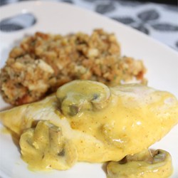 Sour Cream Chicken and Stuffing Recipe