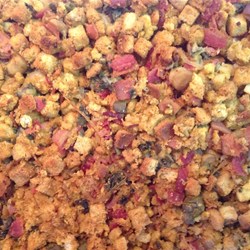 Bacon, Mushroom, and Oyster Stuffing Recipe