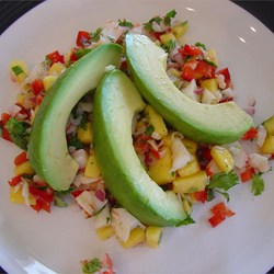 Crab & Avocado Salad with Fruit Salsa Recipe