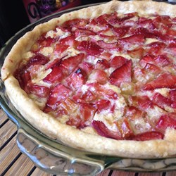 Strawberry Rhubarb Custard Pie Recipe