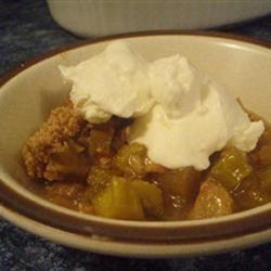Ginger-Spiced Rhubarb Crisp Recipe