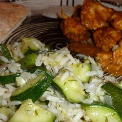 Zucchini with Dill Weed and Garlic-Yogurt Sauce  Recipe