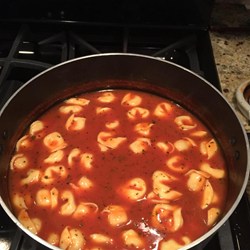 Minute Tomato Soup with Tortellini Recipe