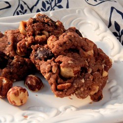Double Dark Chocolate Hazelnut Cookies Recipe