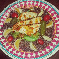 Cold Chicken Quinoa Avocado Salad Recipe