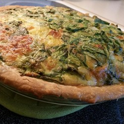 Green Chile Spinach Quiche Recipe