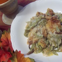 Cheesy Green Bean Casserole Recipe