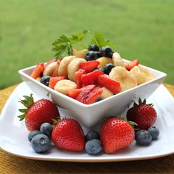 Red, White, and Blueberry Fruit Salad Recipe