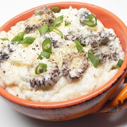 Creamy Morel Mushroom Grits Recipe
