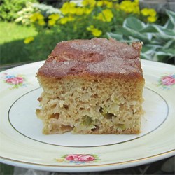 Rhubarb Stir Cake Recipe