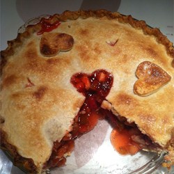 Rhubarb Cherry Pie Recipe