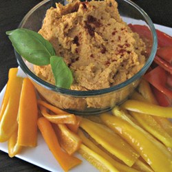 Roasted Red Pepper Hummus With a Twist From Nidal Recipe