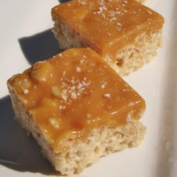 Salted Caramel Marshmallow Crispy Treats (Gluten Free) Recipe