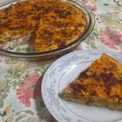 Low-Carb Cauliflower Crust Breakfast Pie Recipe