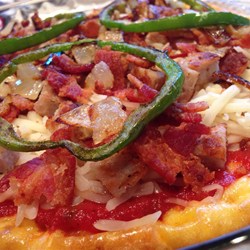 Low-Carb Deep-Dish Breakfast Pizza Recipe