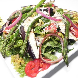 Grilled Eggplant and Asparagus Salad Recipe