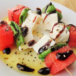 Watermelon Caprese Appetizer Recipe