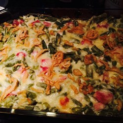 Swiss Cheese Green Bean Casserole Recipe