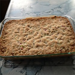 Grandma Bev's Rhubarb Dessert (Rhubarb Crisp) Recipe