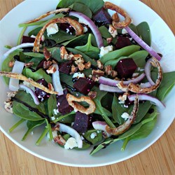 Spinach and Beet Salad Recipe
