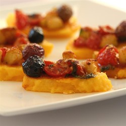 Cuke-a-Mato Broiled Polenta Recipe