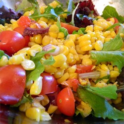 Roasted Corn and Heirloom Tomato Salad Recipe