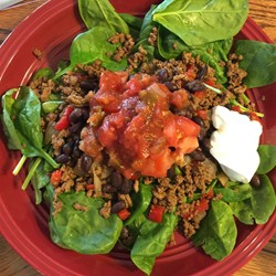 Taco Salad with Spinach Recipe